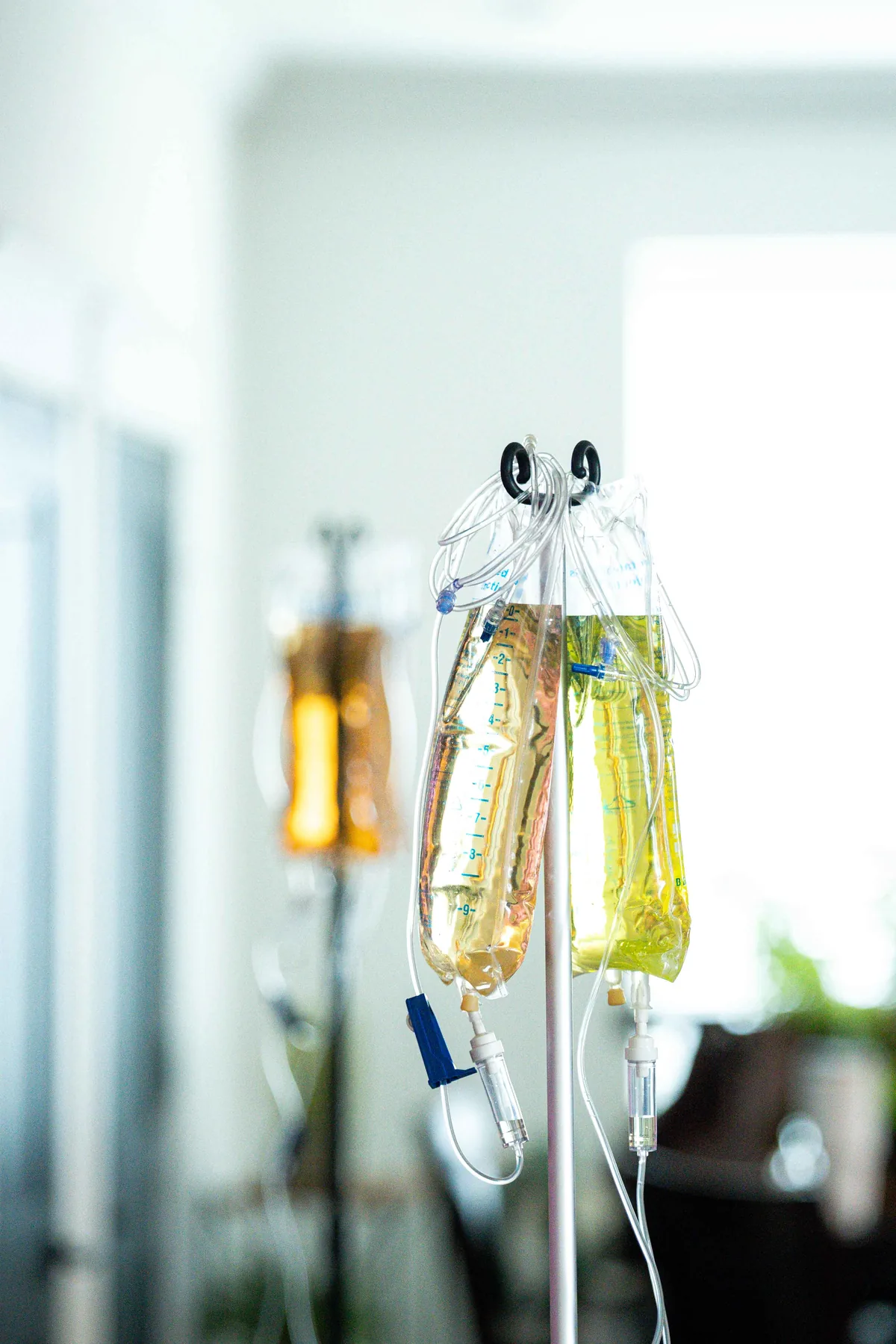 Drip Lab TN amber IV bags ready for an athletic-recovery infusion in Nashville