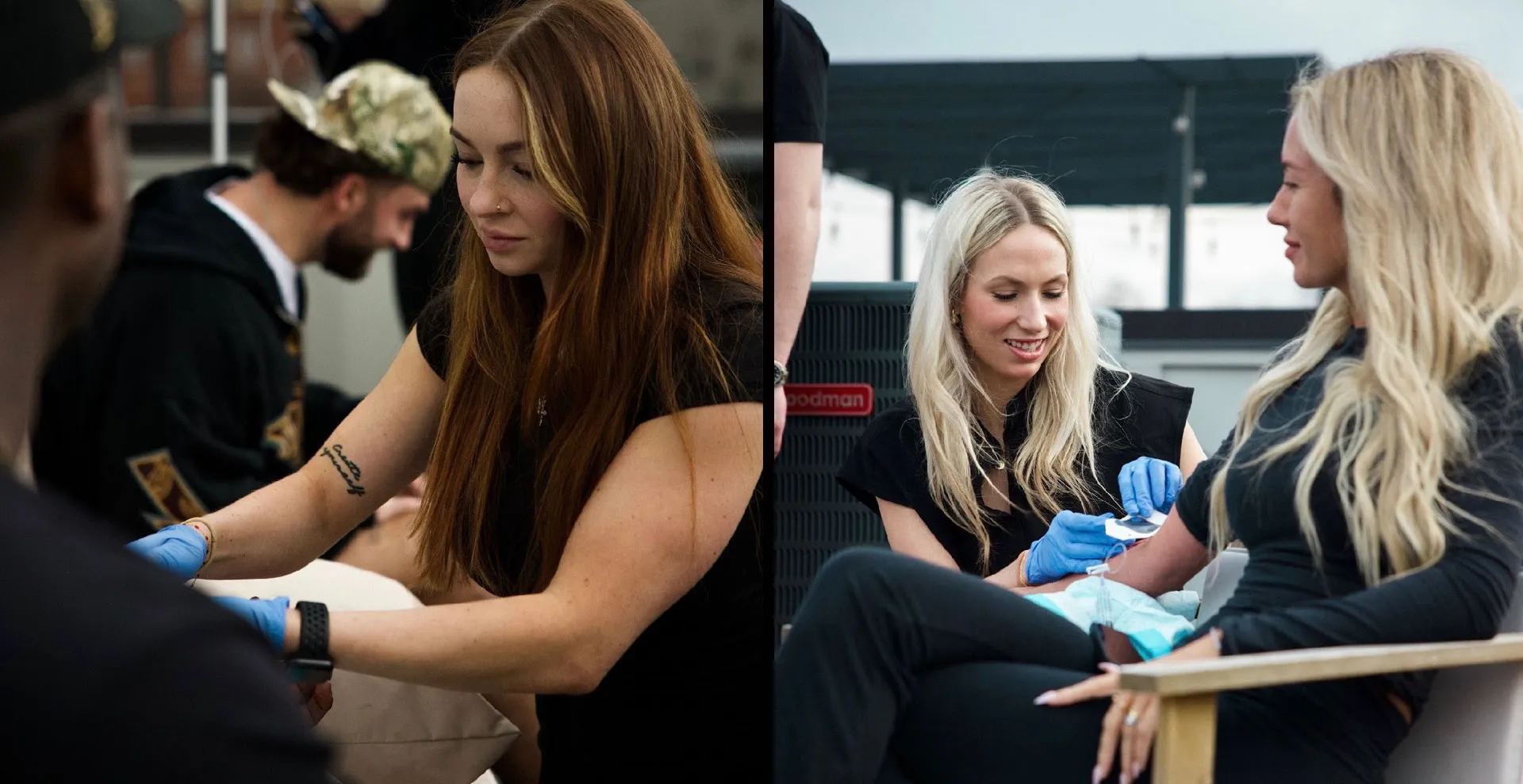 Licensed nurse administering IV therapy in Nashville